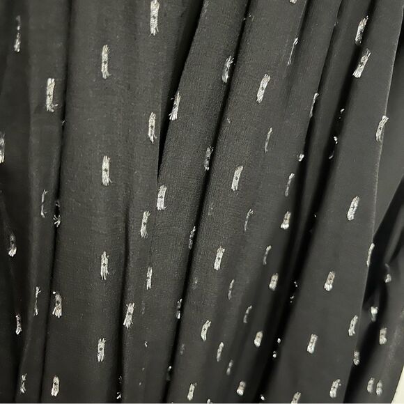 Joie Little Black Dress Silver Metallic Size Small Halter Spaghetti Straps - Picture 5 of 9